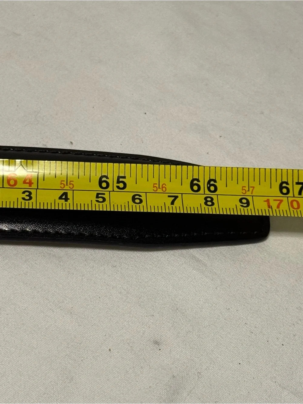 Men's XXL Belt Made In Italy 66 Inches Long Black